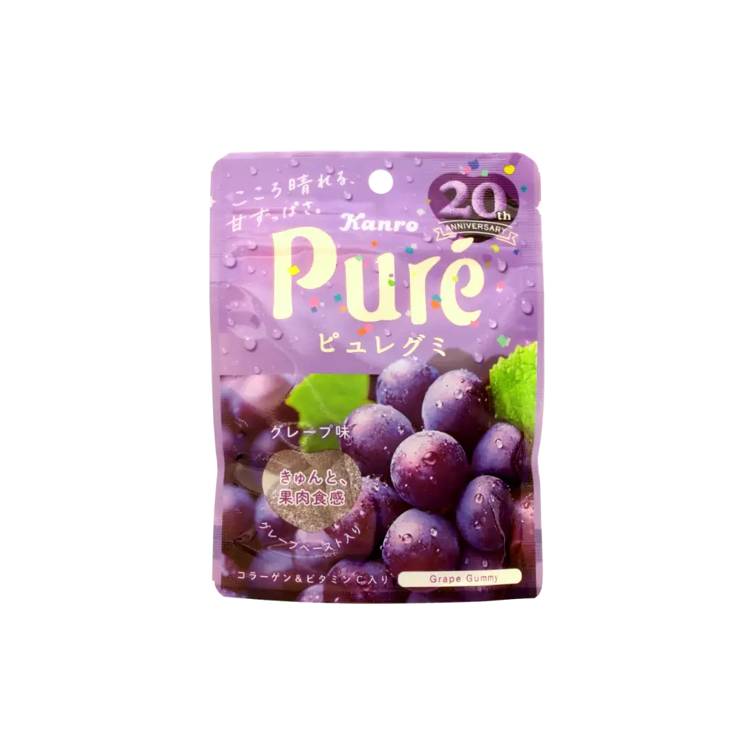 KANRO Pure Gummy Grape 56g  MHD:04.2024