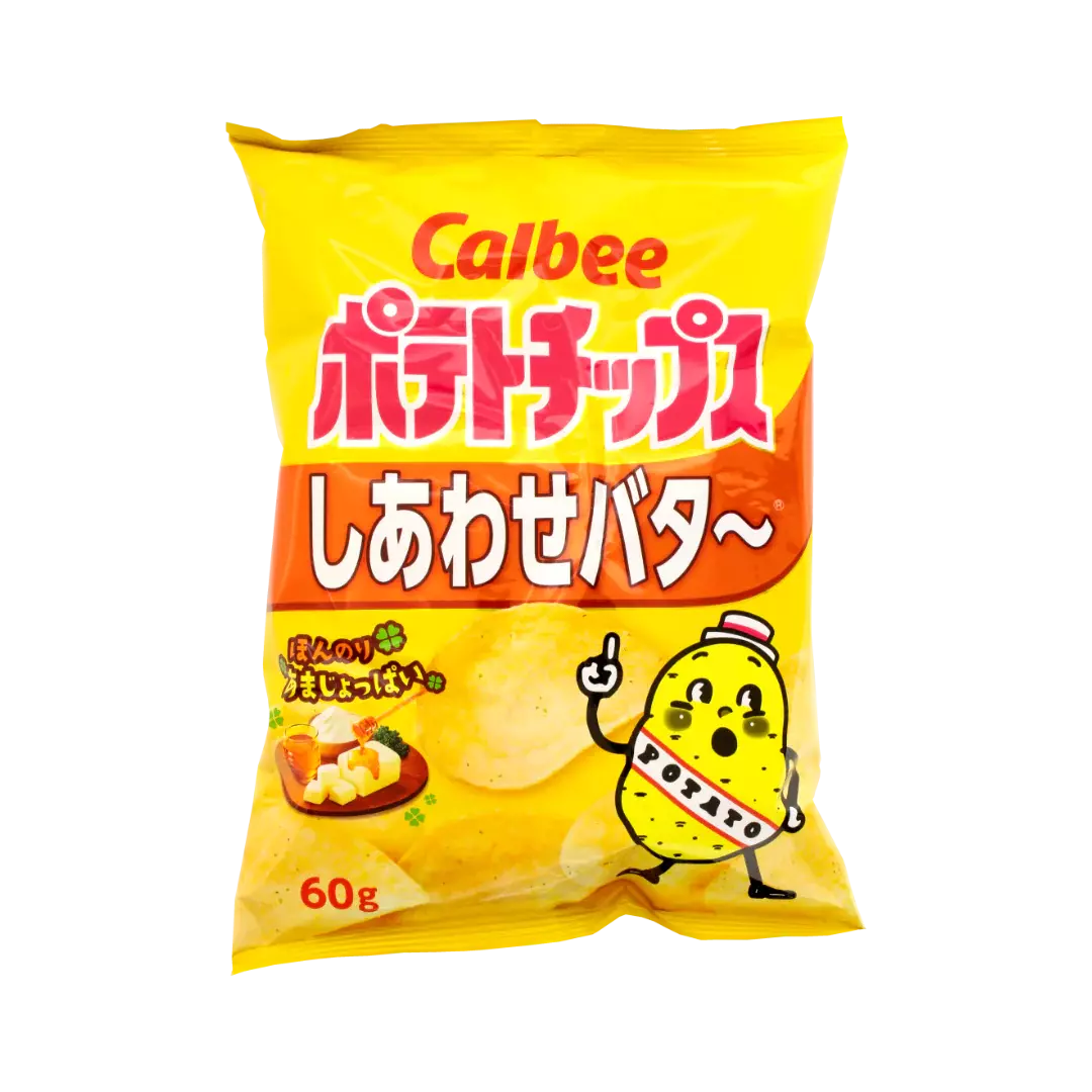 CALBEE Potato Chips  Shiawase Honey & Butter 60g  MHD:04.2024