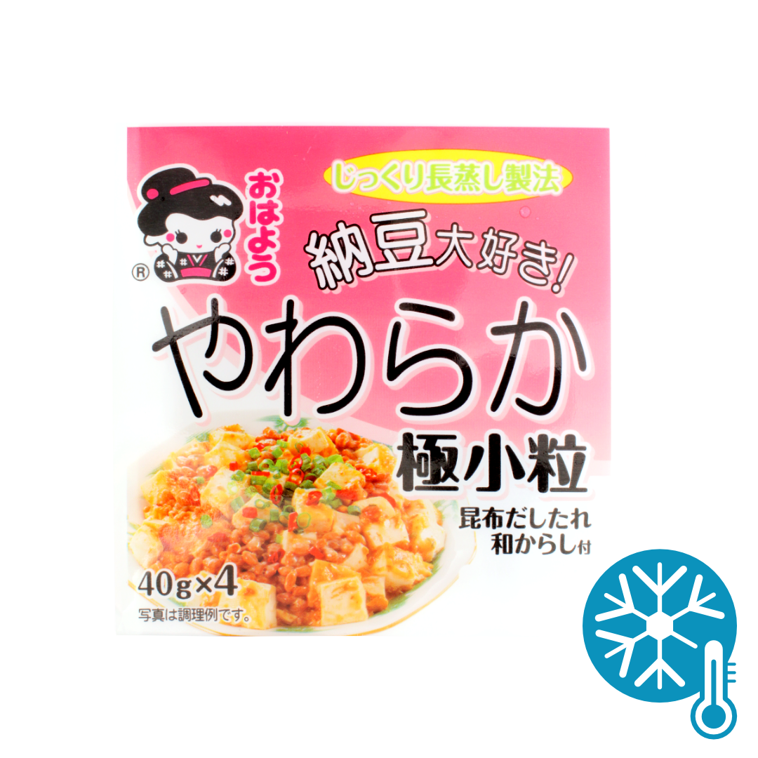 YAMADA FOODS Natto Daisuki, Fermetierte Sojabohnen mit Sauce und Senf 40g x 4P 160g