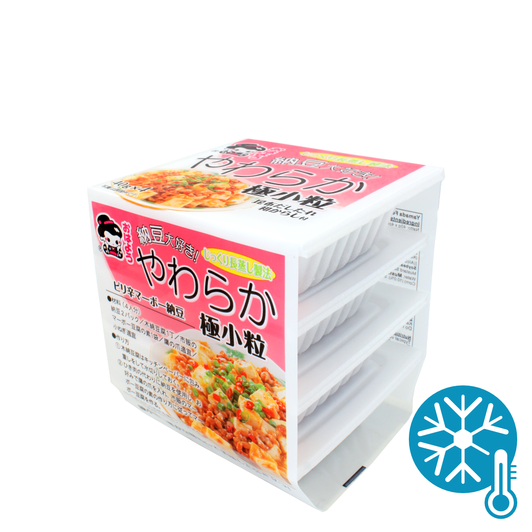 YAMADA FOODS Natto Daisuki, Fermetierte Sojabohnen mit Sauce und Senf 40g x 4P 160g