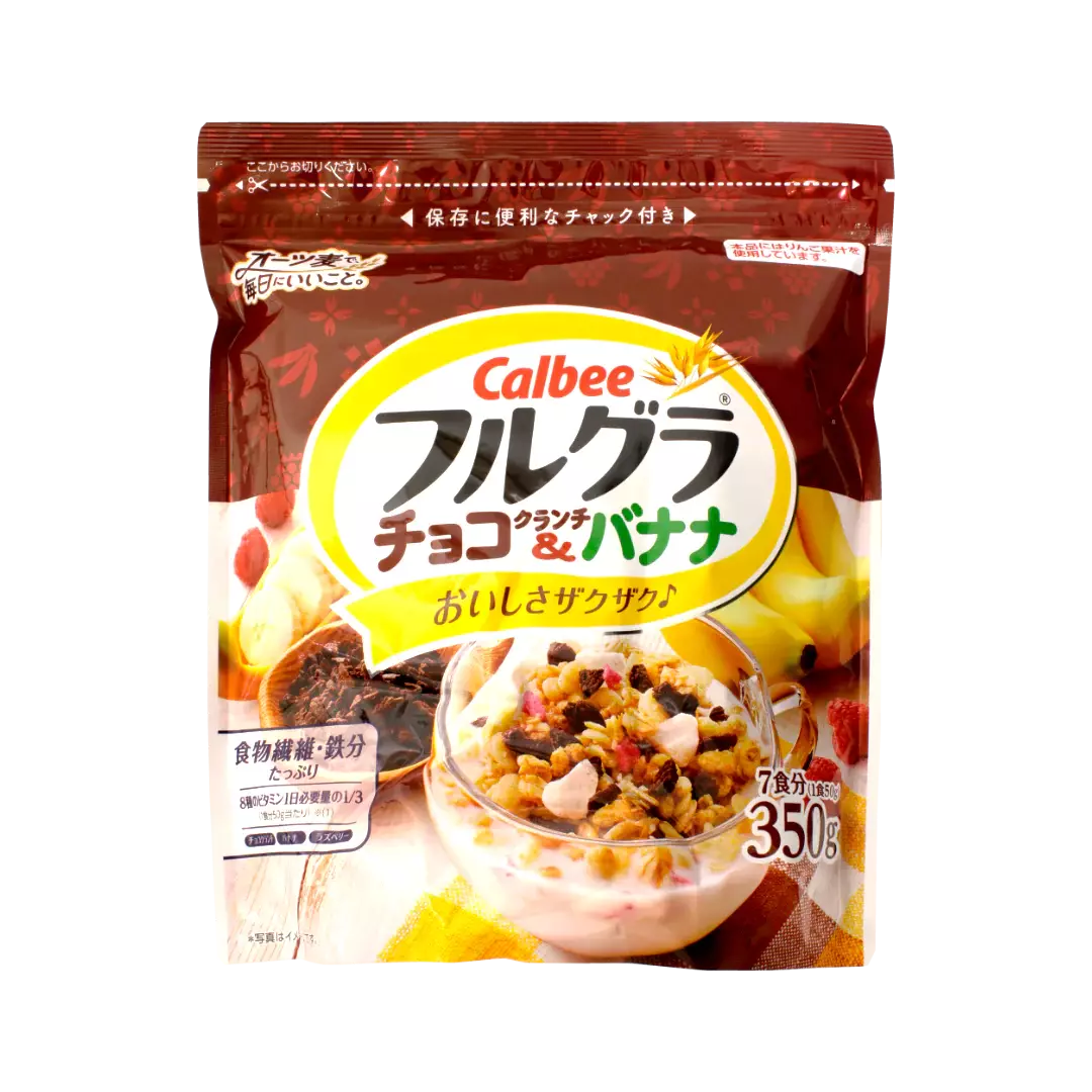 CALBEE Frugra Choco-Crunch & Banana 350g  MHD:29.03.2024