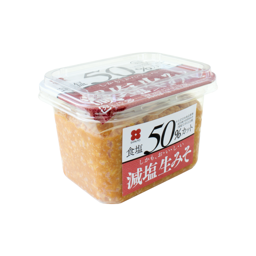 SHINJYO Sojabohnenpaste (50% weniger Salz) 400g